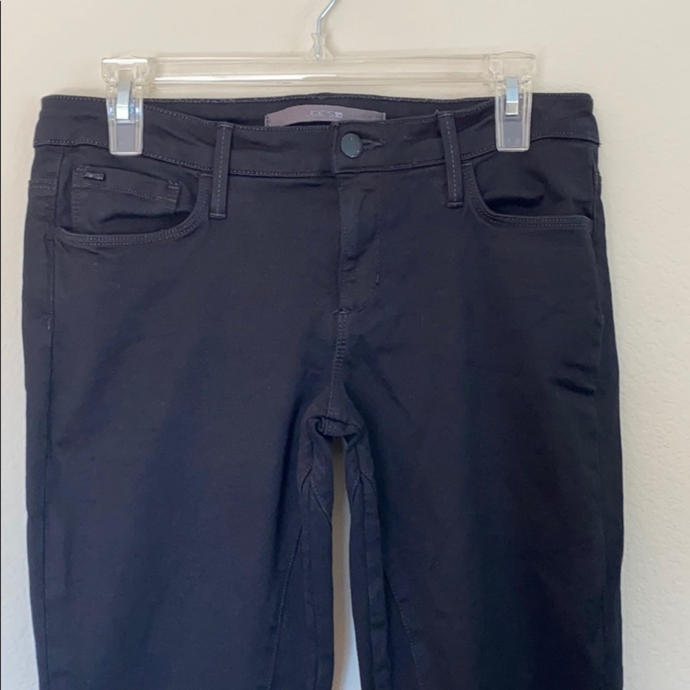 Joe Jeans moto black stretchy skinny jeans Sz 29